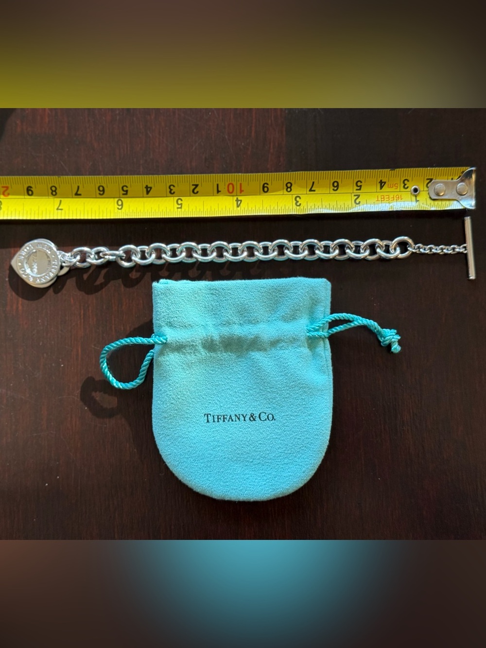 Tiffany & Co. Silver Heart Tag Toggle Bracelet - Picture 4 of 5